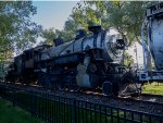 UP 2-8-0 steam locomotive 535 on static display at the Laramie depot